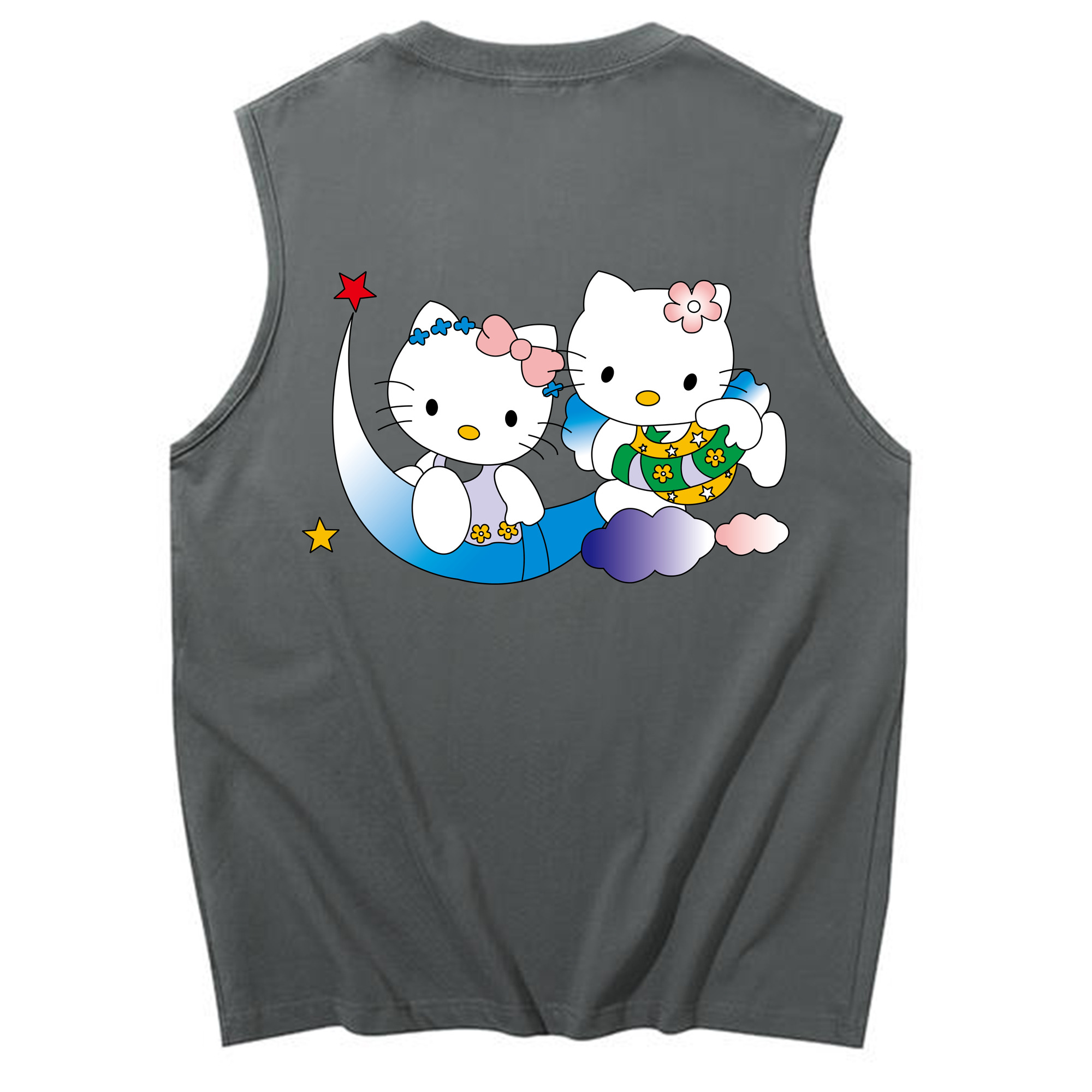 （画像用） Hello Kitty ハローキティ コットン100％タンクトップ（背面プリント）